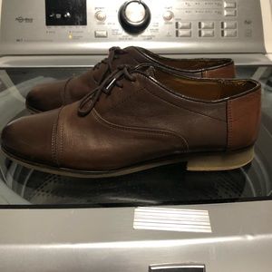 Zara Brown Cap Toe Dress Shoes